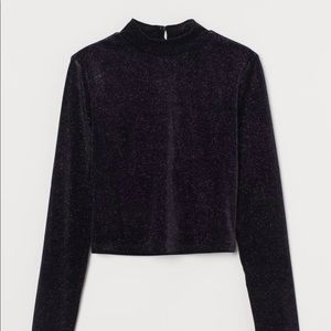 💜Purple Cropped Longsleeve Top💜